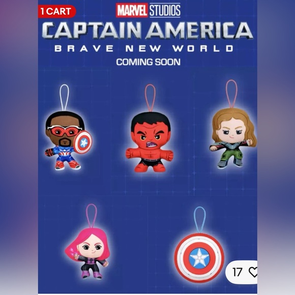 CAPTAIN AMERICA MARVEL STUDIOS BRAVE NEW WORLD RED HULK MCDONALDS HAPPY MEAL TOY - Picture 9 of 9